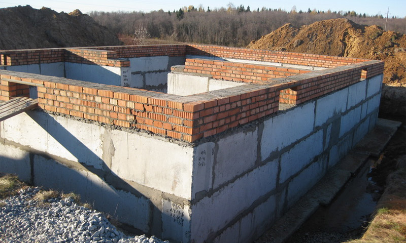 Блочный фундамент Блочный фундамент